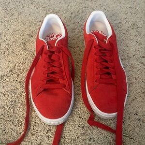 Puma Bold Red Athletic Sneakers